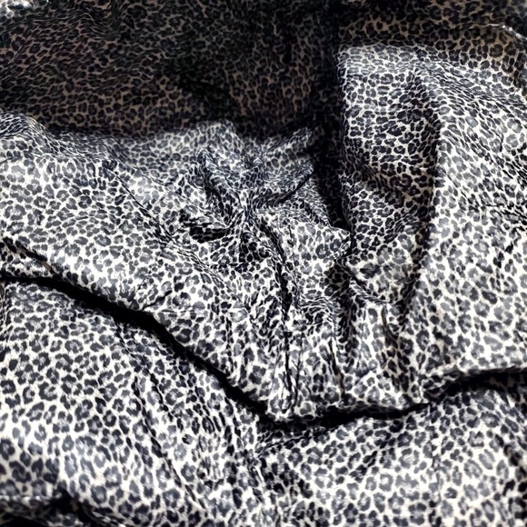 MK Michael Kors Womens Packable Down Jacket Leopard Puffer Sz M - Picture 12 of 15